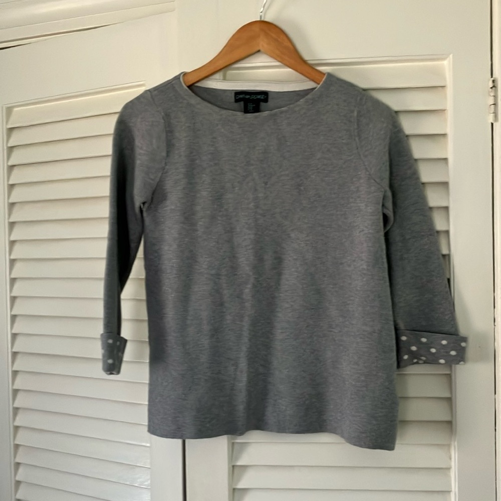 Cynthia Rowley Gray Sweater Top XS